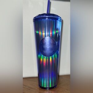 Starbucks Fall 2022 Periwinkle Kaleidoscope Dome Venti Tumbler 24 Oz Cold Cup
